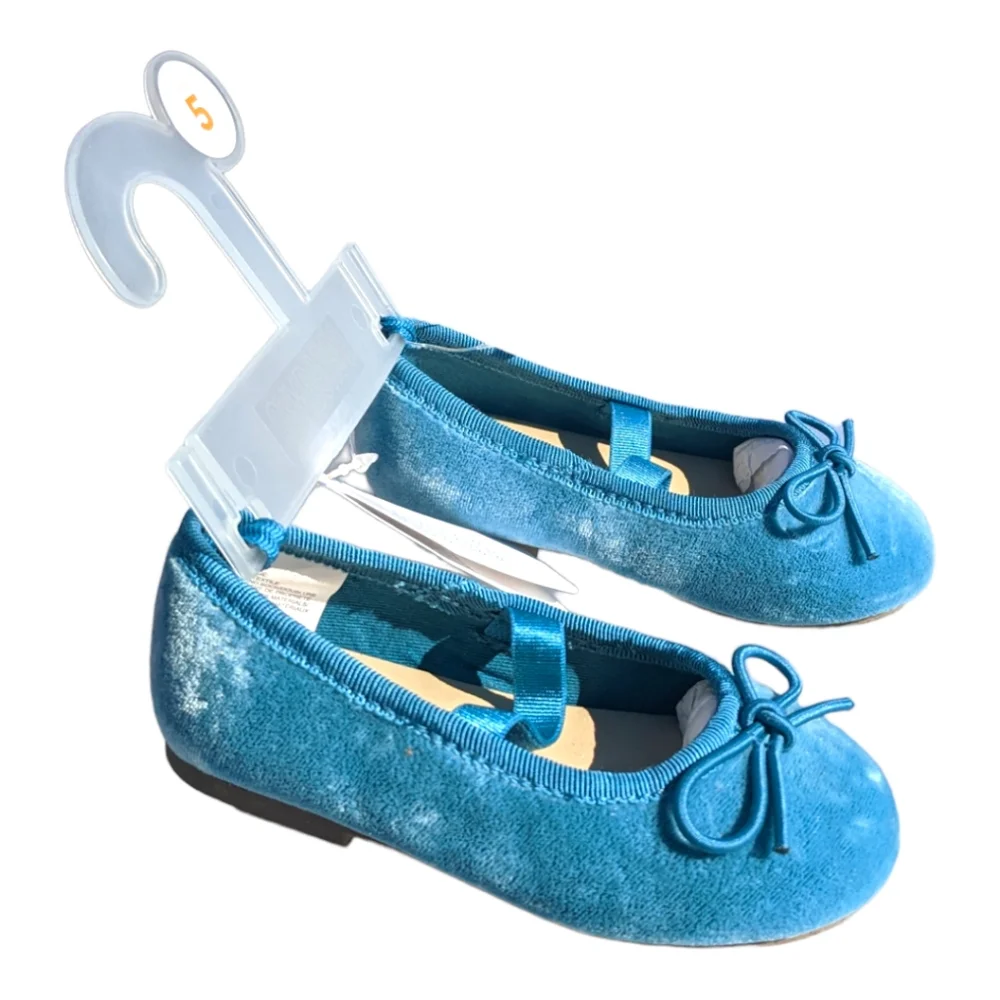 Gymboree Girls Blue Suedette Slip On Flats